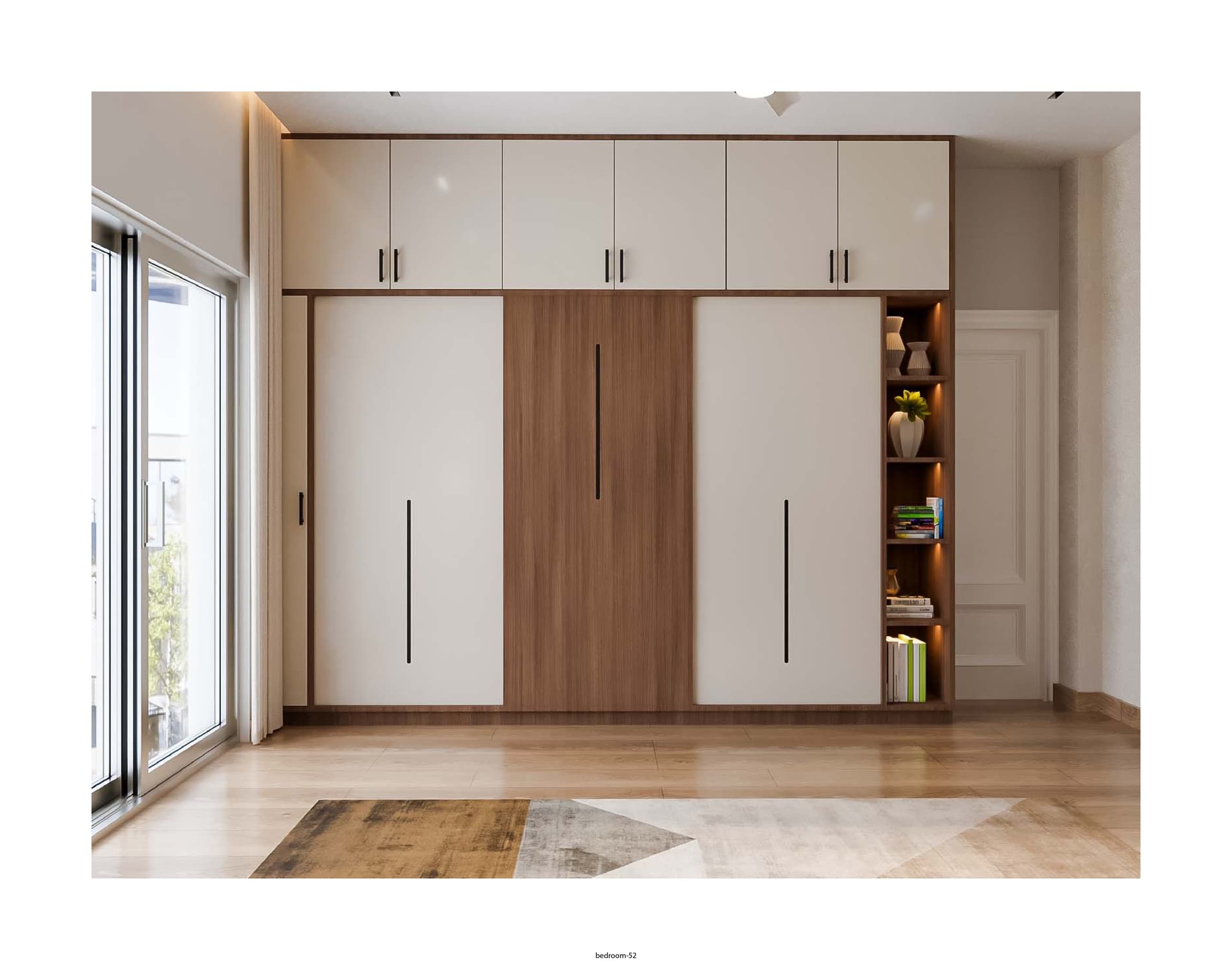 Modern Bedroom with Paneling