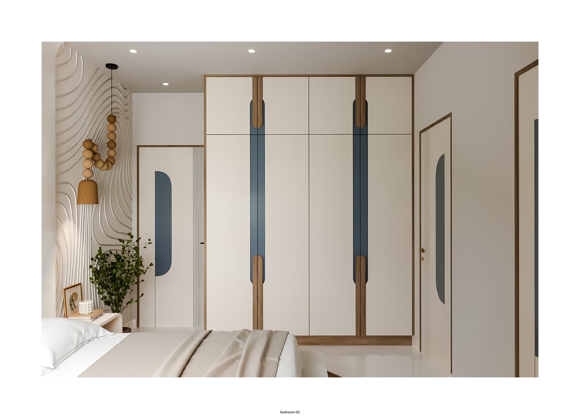 Elegant Bedroom with Study Corner